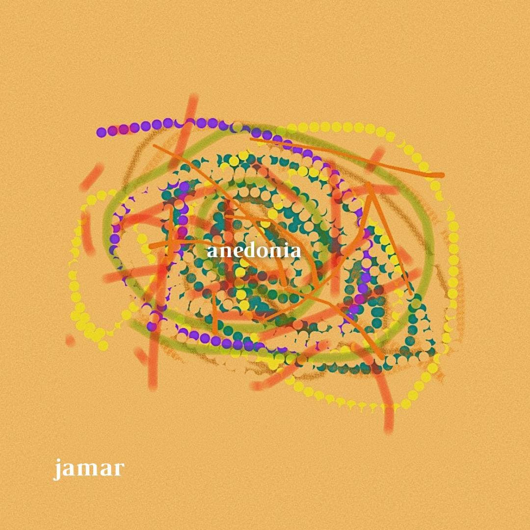 Capa do EP "anedonia" de slowlevitation, lançado em abril de 2023